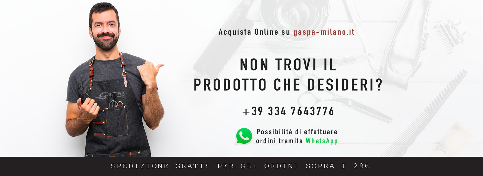 Acquista Online su gaspa-milano.it